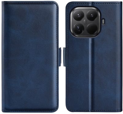MobyDefend Hoesje - Geschikt voor Xiaomi 17T - Luxe Wallet Book Case (Sluiting Zijkant) - Blauw