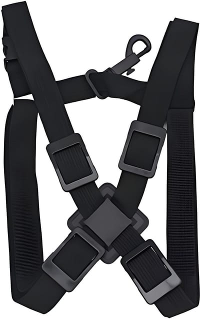 Allecto - Verstelbare Sax Strap - Comfortabele schouderriem - Zwart - Ideaal voor saxofoonspelers - Duurzaam nylon - Verstelbaar voor optimaal draa...