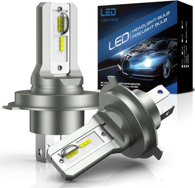 H4 LED Koplampen Set - 16000LM Super Helder Wit Licht 6500K - HB2 9003 Vervangingslampen