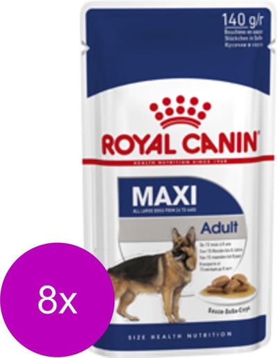 Royal Canin Maxi Adult Natvoer - Hondenvoer - 8 x 10x140 g