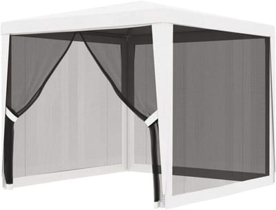 Feesttent - Partytent Gazebo - Buitenfeestjes Organiseren - Waterdicht UV-bestendig - 2.5 x 2.5 meter - Wit
