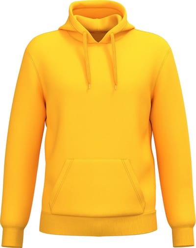 Kariban Gerecycleerde sweater met capuchon uniseks K4041 - Yellow - 3XL