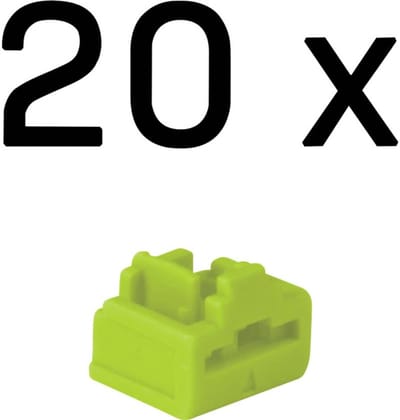LINDY - LAN-Portblocker - grün (Packung mit 20) (47895)