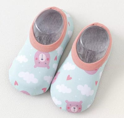 Zwemschoentjes - Waterschoentjes - Strandschoentjes - Ant-Slipzool van Baby-Slofje maat XS (12,5 cm ) - Beertjes