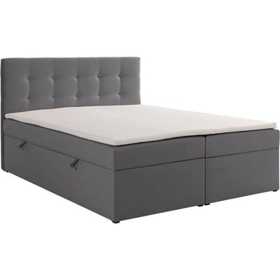 Boxspring Rodez velvet met opbergruimte en topper 180 x 200 cm | NADUVI Collection