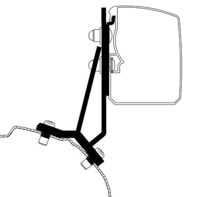 Thule Omnistor 3200 zonneluifeladapter Ford Transit / Tourneo Custom