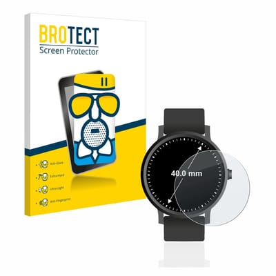 BROTECT - Screenprotector voor Horloges (Rond, ø: 40 mm) - Folie Beschermfolie Beschermglas matte