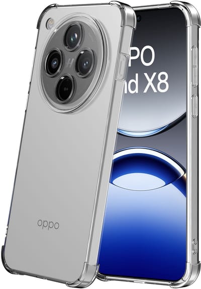 Geschikt voor Oppo Find X8 Telefoonhoesje Transparant met Stootrand - Clear Case Shockproof TPU Siliconen Back Cover Case Doorzichtig - Smartphonica geschikt voor Oppo Find X8