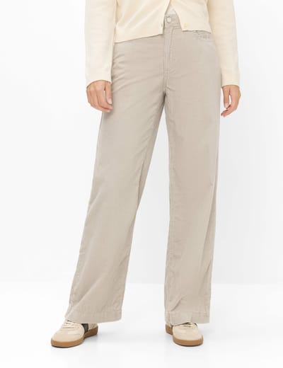 Brax Dames Palazzobroek  Style MAINE DARK ECRU, lichtbeige, maat 32
