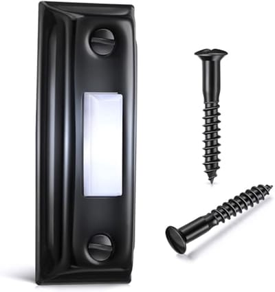Heavy Duty Metalen Drukknop Deurbel met LED Verlichting voor Thuisgebruik