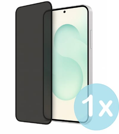 Privacy Screenprotector Geschikt voor Samsung Galaxy S25 Plus – Anti-Gluren – Krasbestendig Gehard Glas 9H – Volledige Dekking – FuturiQ