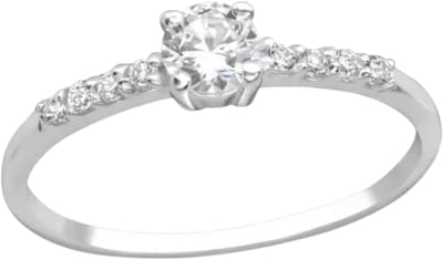 Zilveren Solitair Ringe met Cubic Zirconia