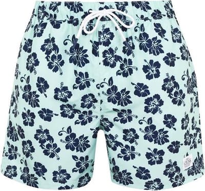 Hot Tuna Printed Zwemshort - Zwemshort - Heren - Maat L - Aqua/blue