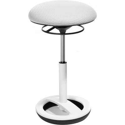 Ergonomische werkkruk B-OB (extra hoog), volledig wit