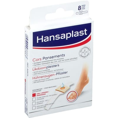Hansaplast Likdoornpleisters | Likdoorns verwijderen Likdoornbehandeling Salicylzuur 8 Pleister
