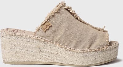 Toni Pons Itaca Dames Espadrilles Torrat | Taupe | Textiel | Maat 37 | ITACAtorrat