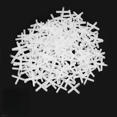 Tegelafstandhouders - Kruistegels Nivelleerders - Vloer en Wand - Duurzaam PE Kunststof - 2 mm Precisie - Wit