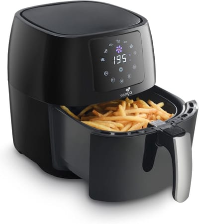 Multifunctionele Hetelucht Friteuse 4,5L met 7 Programma's – Gezond Frituren met Weinig Olie