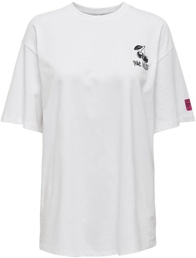 Only Cilla Life T-shirt Met Korte Mouwen Wit M Vrouw
