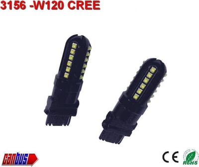 2x 3156-W120 CREE - Canbus 12/24V