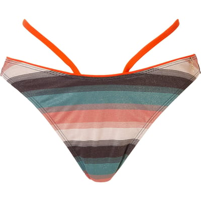 Livera Sw Bo. Brief High Leg Tanga Mauritius S Colorful Stripes Maat: 34 | Bikini's Outlet | Dames