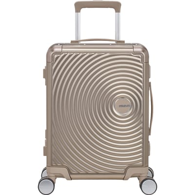 American Tourister Soundbox Alu Spinner 55 / 20 TSA Trolley Bronze Taupe