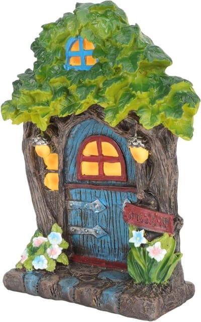 Feeënhuisje Decoratie - Tuin Poortje - Buiten Decoreren - Weerbestendig Hars - 24x18cm - Diverse Kleuren
