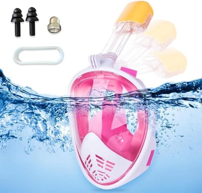 Kinderen Duikmasker - Snorkelmasker Volgelaatsmasker 180° Panoramisch Gezicht Anticondens - Duikbril Voor Kinderen