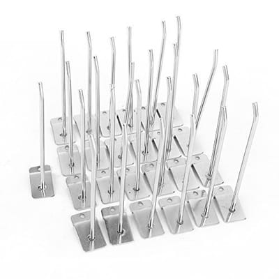 Dailygoods- Wandhaak 15 cm - 25 Stuks - Robuust en Duurzaam - Voor Slat Wall - Veilig Opslag - Eenvoudige Installatie - Wandhaken