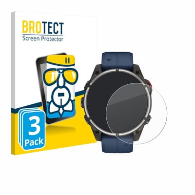 Screenprotector 3 Stuks voor Garmin quatix 8 Pro (47 mm) Beschermglas transparant