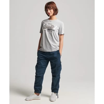 Superdry - Boho Vintage Logo T-shirt met glitter - Dames - T-shirts