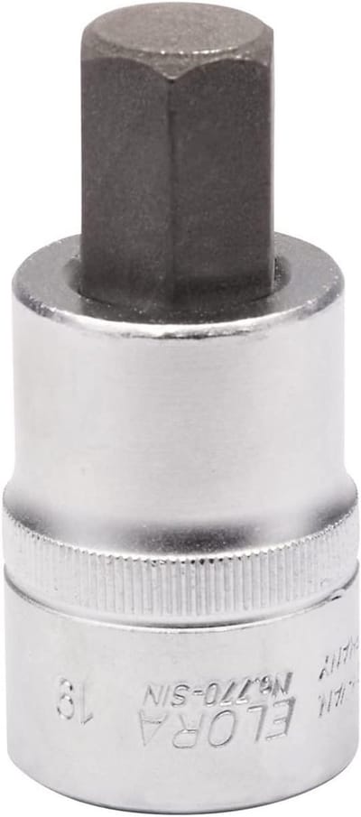 Zeskant Dop - Sleutel Contactdoos - Vastzetten Bouten - Verchroomd Oppervlak - 19mm 3/4 Inch