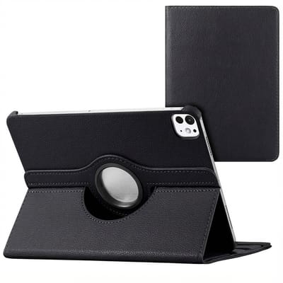 imoshion Tablet Hoes - Geschikt voor Apple iPad Pro 11 (2025) M5 / Pro 11 (2024) M4 - 360° Draaibare Bookcase - Zwart