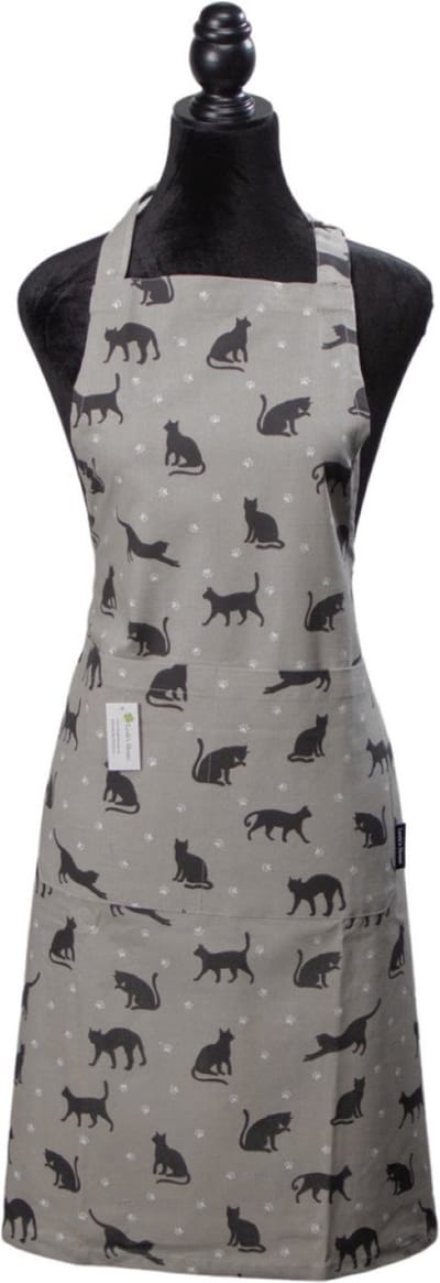 Schort - Cat - Kat - Cadeau voor haar - Kerst cadeau - Keukenschort - Moederdag