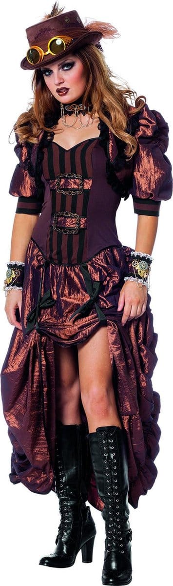 Steampunk outfit dames luxe - Maat 38