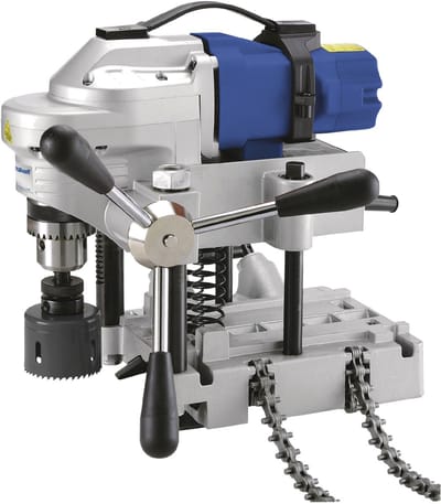 Gatzaag boormachine gatzagen tot ø 127 mm 1,1 kW met ketting voor buizen 32 tot 203 mm waterpas Metallkraft RB127