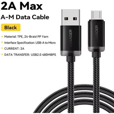 Essager Micro USB-kabel Snel opladen datakabel voor Xiaomi Realme Huawei OPPO Samsung Mobiele telefoon opladersnoer USB Micro Wire