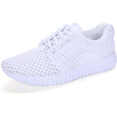 Mesh Ultralichte Koppelschoenen ,Unisex Schoenen Lichte Ademende Schoenen ,Casual Mode Openwerkschoenen 35 -44 41 wit