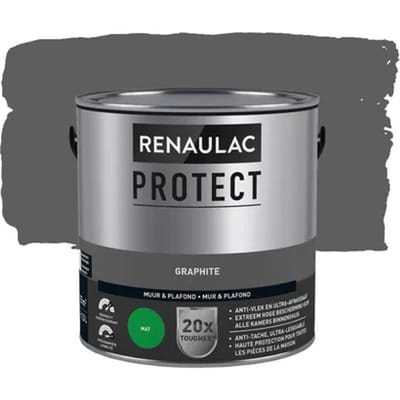 Renaulac Protect Muurverf - Mat - Graphite - 2,5l
