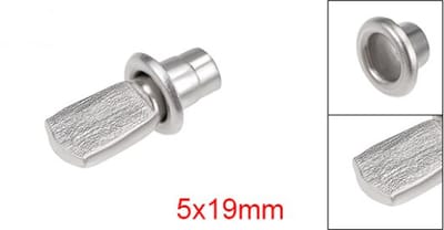 FSW-Products - Plankdragers - 4 Stuks - Plankdrager - 19 x 5 mm - Plankendrager - Dragers voor in kasten - RVS - Legplankdrager - Schapdrager