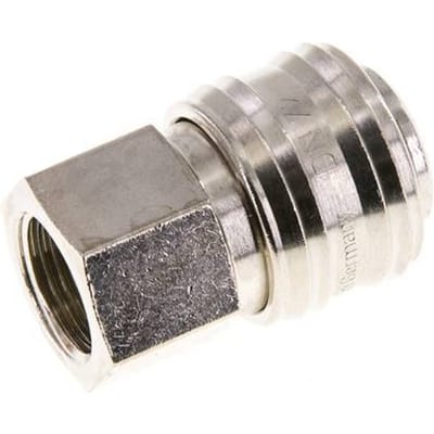 Vernikkeld Messing DN 7.2 (Euro) Luchtkoppeling Snelkoppeling G 3/8 inch Binnendraad FKM