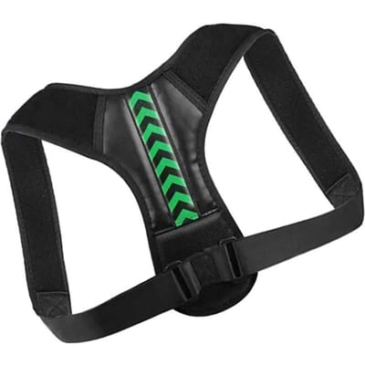 Houdingscorrector Rug Rechtehouder Riem Ondersteuning Elastische Comfortabele Brace voor Mannen Vrouwen Zwart L