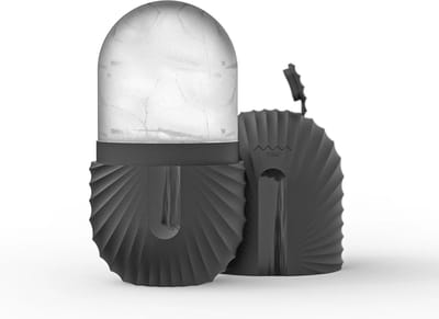 Without Lemon - Siliconen Gezicht IJs Roller - Gezicht Roller - Massage - Zonnebrand - Verkoeling - Vermindering van Zwelling en Roodheid - Verfrissing - Vermindering van Donkere kringen en Wallen - Verstevigen van de huid - Poriën verkleinen - Zwart