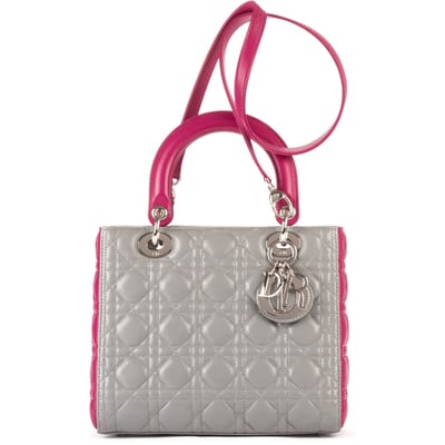 Medium Lady Dior Zip Medium Schoudertas