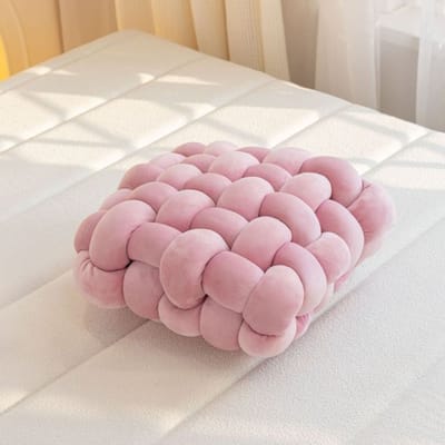 Ins – coussin tricoté à la main, coussin de canapé, Tatami, fenêtre, pet, bureau, chaise sédentaire, coussin de voiture, oreiller de canapé 30x33x12cm gray