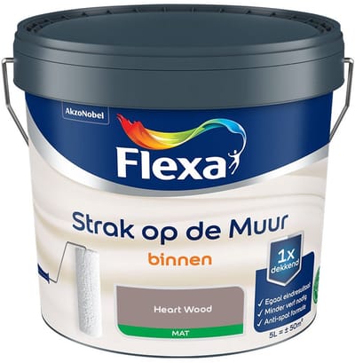 Flexa - Strak Op De Muur Binnen Mat - Heart Wood - Mengverf - 5 L