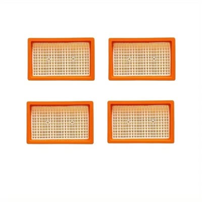 4 Stuks HEPA Stofzuigerfilters Compatibel met Kärcher MV4 MV5 MV6 WD4 WD5 WD6 – Vervangend Luchtfilter – 160x100x50 mm – Duurzaam & Efficiënt – Voor Nat- en Droogzuigers – Stofzuigeraccessoire