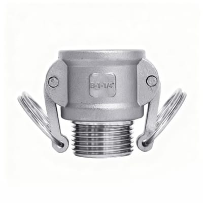 Dailygoods- Nokkenmoerverbinder 1-1/4 inch - Slangkoppeling - Roestvrij Staal 304 - Hoge Druk - Corrosiebestendig - Klikmontage