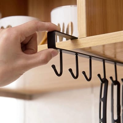 Metalen Opberghaak-Kledingkast Organizer-Keuken Opbergplank- Glazen- Beker-Multifunctionele Hanger Haakjes