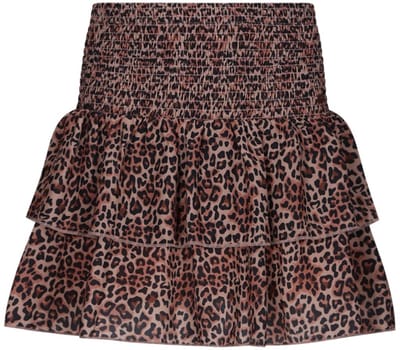 NoBell winter rok meisjes - bruin - Nika - smocked, laagjes